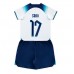 Maillot de foot Angleterre Bukayo Saka #17 Domicile vêtements enfant Monde 2022 Manches Courtes (+ pantalon court)
